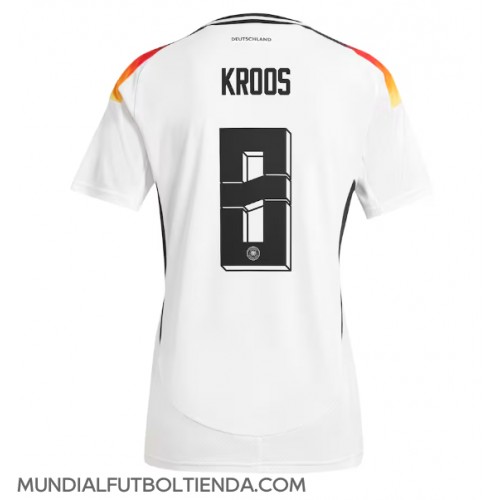 Camiseta Alemania Toni Kroos #8 Primera Equipación Replica Eurocopa 2024 para mujer mangas cortas